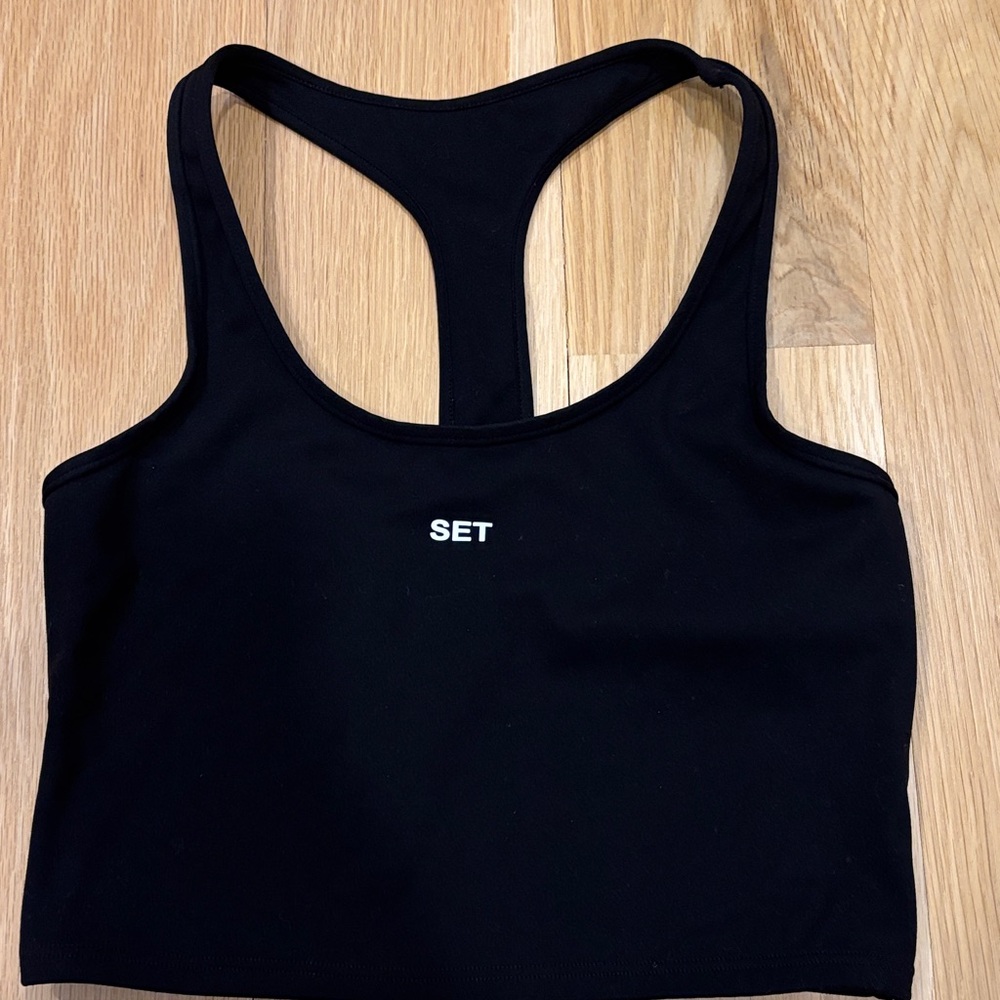 SET Active Women's Black Sports Bra